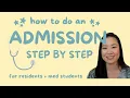 How to do an Internal Medicine Admission Step-by-Step for residents and medical students