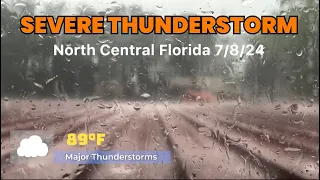 SERIOUS Thunderstorm Slams Gainesville FL on 24 TORRENTIAL RAINS