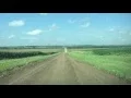 Driving on the Kansas Nebraska State Line at 40 North Latitude