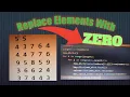 Replace Elements with Zero CCBP Python Foundation Exam-4 Assignment Expert Coding Key