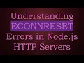 Understanding ECONNRESET Errors in Node js HTTP Servers
