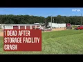 1 dead after 18-wheeler crashed into storage facility