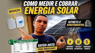 Como MEDIR e COBRAR Energia Solar em Kitnets e Apartamentos alugados