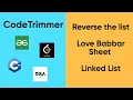 Reverse list Love Babbar Sheet Linked List GeeksforGeeks