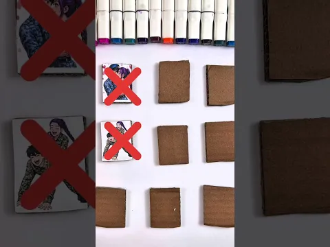 Jinu and rumi military cardboard boxes matching puzzle game -#trend #kpop