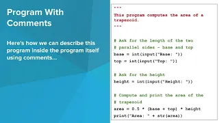 Intro Python - Comments