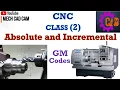 Class 2 CNC Programming Absolute and Incremental Coordinate System G M codes Tutorial 15
