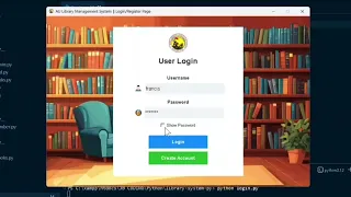 User - Library System Python Tkinter SQLITE