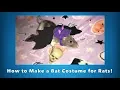 Making a Bat Wing Costume for the Rats - Have a Happy albeit Late Halloween