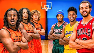 NBA Stars vs Creator Hoopers - 3v3 feat Joakim Noah, Nick Young, Brandon Jennings & More!