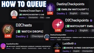 Need Help Queuing on Twitch Checkpoint Bots Watch this
