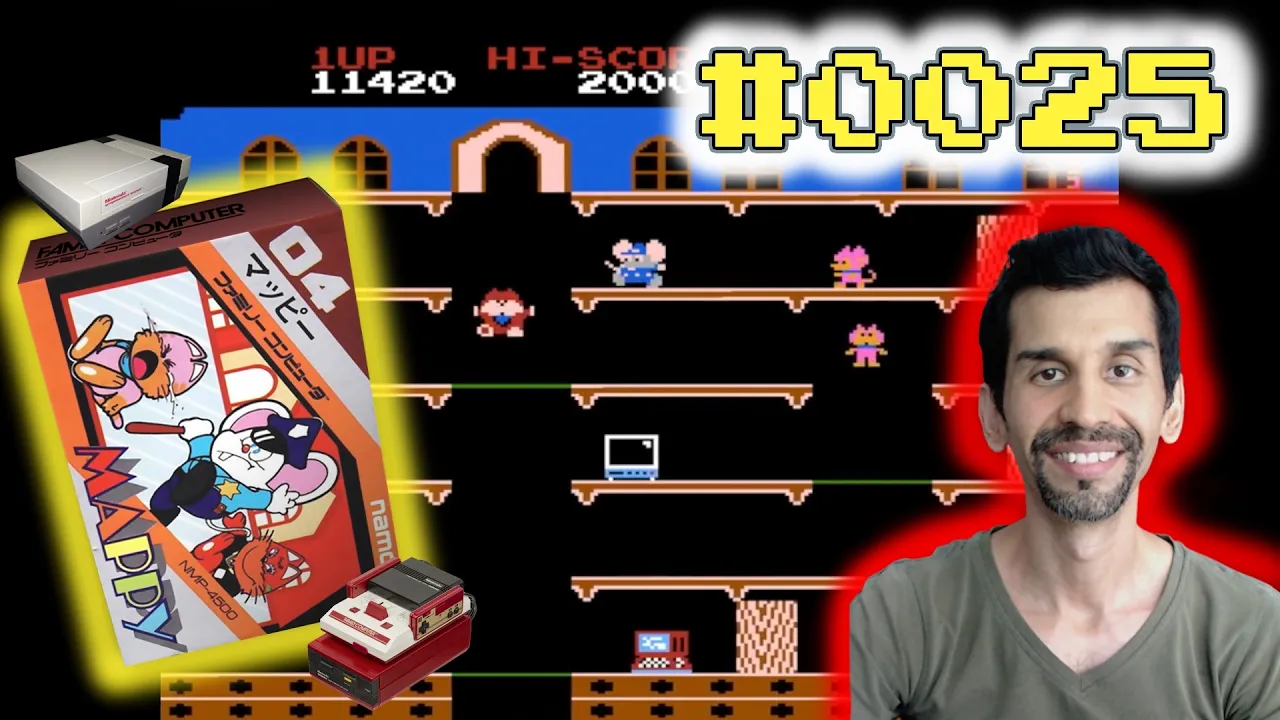 #25 Mappy ᛫ Todo NES y Famicom en orden de lanzamiento