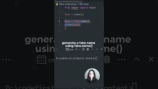 Python Generate Fake Data with Faker