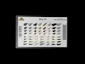 Fishing Lure Painters for Airbrush Stencils Fins v1 - Whitmore Farm LLC