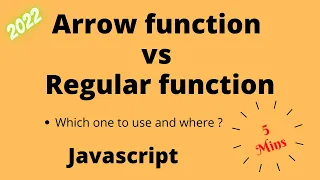 Javascript Arrow function vs Regular functions All you need to know Which to use and Where