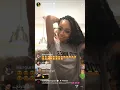 SKAI JACKSON IG LIVE