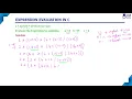 Evaluate an Expression in C Example 1 Basic Concepts of C Lec 35 C Programming