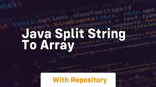 java split string to array