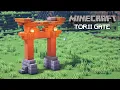 Minecraft EASY Japanese Torii Gate Tutorial How To Build