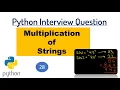 Interview Question Multiply Strings LeetCode Python Code