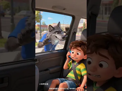 π± Police Uncle Saved the Child | Wild Wolf! πΊπ #shorts #shortvideo