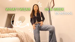 WHAT I WEAR IN A WEEK TO HIGH SCHOOL | outfit inspo, vlog