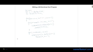 Bidirectional BubbleSort Program