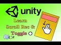 UI Scroll Rect Unity Tutorial - Content Scrolling and Toggle Group tutorial