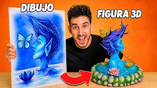 Convertí mi Dibujo de la Elfa Azul en una Figura 3D