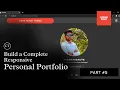 Build a Complete Responsive Personal Portfolio using PHP HTML CSS JAVASCRIPT PART DARK MODE