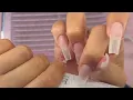LETS DO PINK ORANGE 3D FLOWER NAILS using my non dominant hand