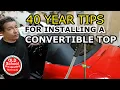 DIY Now Learn how to install tips for ANY convertible soft top