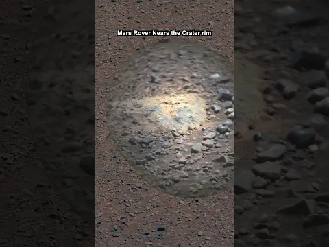 Mars Rover Nears the Crater Rim