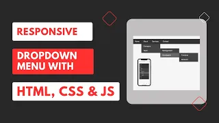 Responsive Dropdown Menu with HTML CSS JS