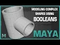 Maya 2018 3d Modeling Tutorial Creating Complex Shapes Using Booleans in Maya
