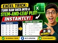 Stem and Leaf Plot Explained in less than 1 Minutes With Excel
