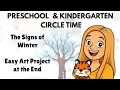 Preschool Circle Time Learn the Signs of Winter Low Stimulating for Toddlers Kindergarten