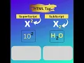 subscript sub tag superscript sup tag - HTML Taslima Papia Sunfy