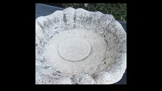 Coating a Bird Bath Tutorial