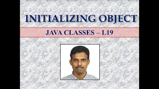 INITIALIZING OBJECT by Reference Variable LEC 19
