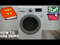 LG Washing Machine How to use 2021 Demo Walkthrough