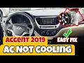 Hyundai Accent Ac not cooling easy fix