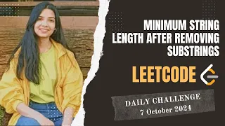 2696 Minimum String Length After Removing Substrings Leetcode Daily POTD 7 Oct 2024 Java