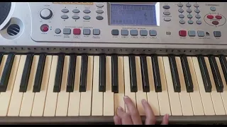 عزف اغنية جتنا البنية تجر الثوب على آلة الاورغ للفنان احمد القسيم بطريقة سهلة 