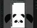 Panda logo design create in illustrator