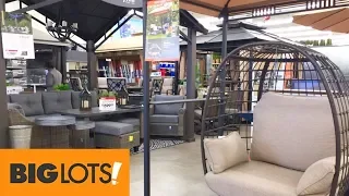 BIG LOTS PATIO FURNITURE CHAIRS SOFAS COUCHES HOME DECOR SHOP WITH ME SHOPPING STORE WALK THROUGH 4K