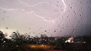 صوت المطر والرعد الاسترخاء والنوم العميق أصوات طبيعية لشتاء 