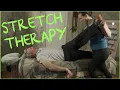 Practicing New Thai Yoga Massage Leg Stretching Techniques