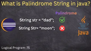 what is Palindrome String How to Check Palindrome in Java Interview questions on String array