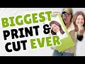 HUGE 11x17 Print Then Cut on Cricut Maker 4 Perfect Graduation Fan Heads
